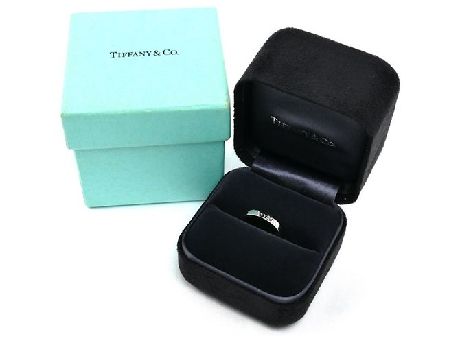 Anello Fascia Piatta Tiffany & Co. Pt950 Platinum - vista 8