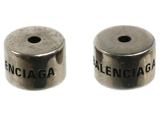 Orecchini Balenciaga Typo in ottone metallico - vista 5