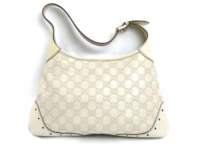 Borsa Gucci Guccissima One-Shoulder Bianco - vista 2
