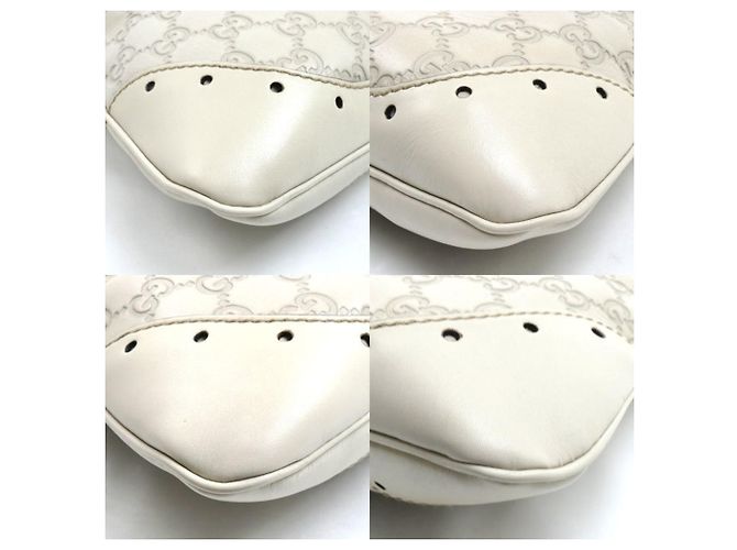 Borsa Gucci Guccissima One-Shoulder Bianco - vista 6