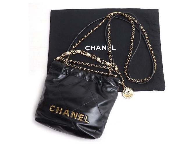 Borsa a tracolla 2-Way Chanel 22 Mini Nero - vista 8