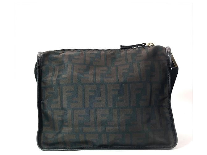 Fendi Schultertasche mit Zucca-Muster Braun - Ansicht 2