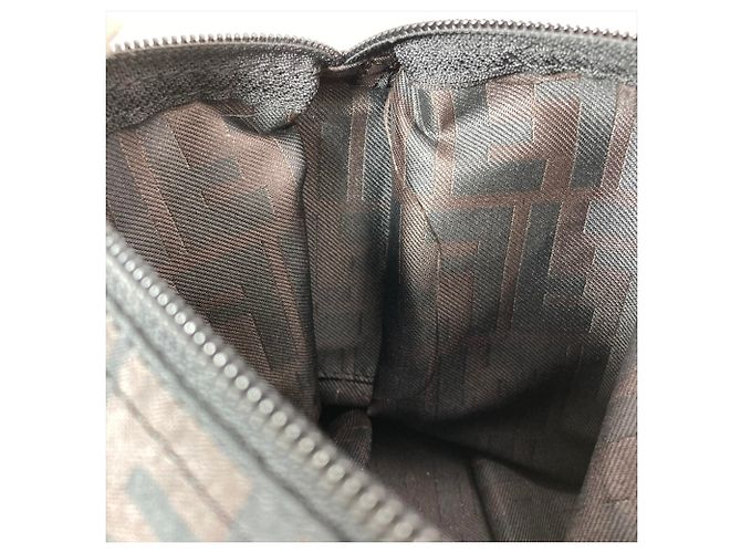 Fendi Schultertasche mit Zucca-Muster Braun - Ansicht 7