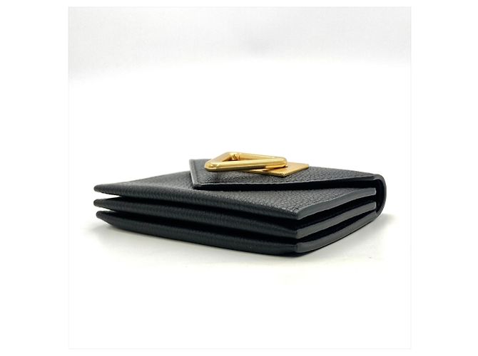 Bottega Veneta Tarjetero acordeón Triangle Saint Germain Negro - vista 3