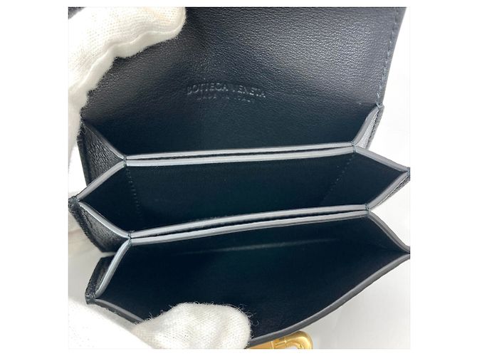 Bottega Veneta Tarjetero acordeón Triangle Saint Germain Negro - vista 7