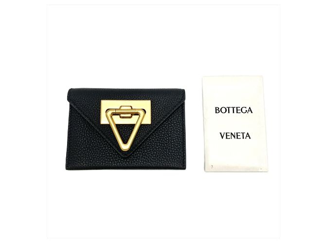 Bottega Veneta Tarjetero acordeón Triangle Saint Germain Negro - vista 8