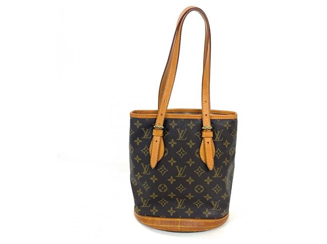 Borsa Tote Louis Vuitton Bucket PM Marrone - vista 3
