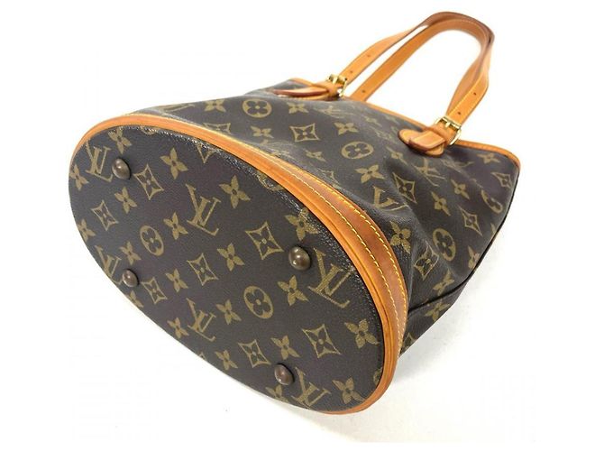 Borsa Tote Louis Vuitton Bucket PM Marrone - vista 4