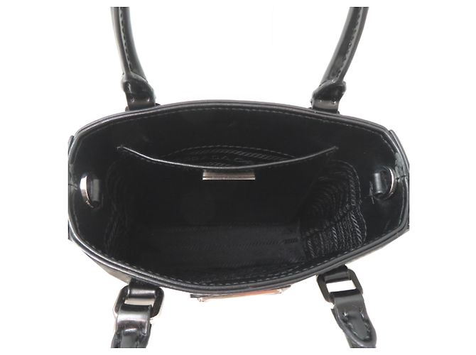 Borsa a mano Prada Small in pelle spazzolata da donna Nero - vista 6