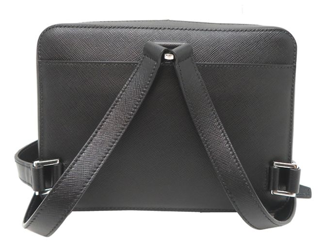 Zaino Prada da donna in pelle Saffiano nera Nero - vista 2