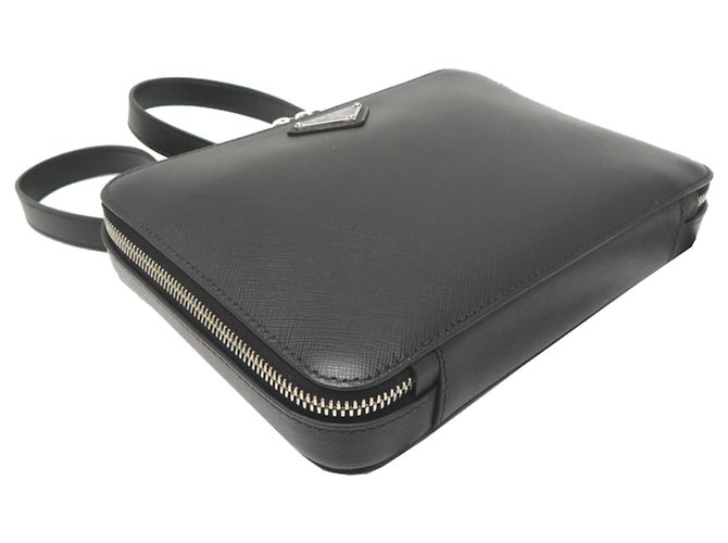 Zaino Prada da donna in pelle Saffiano nera Nero - vista 3