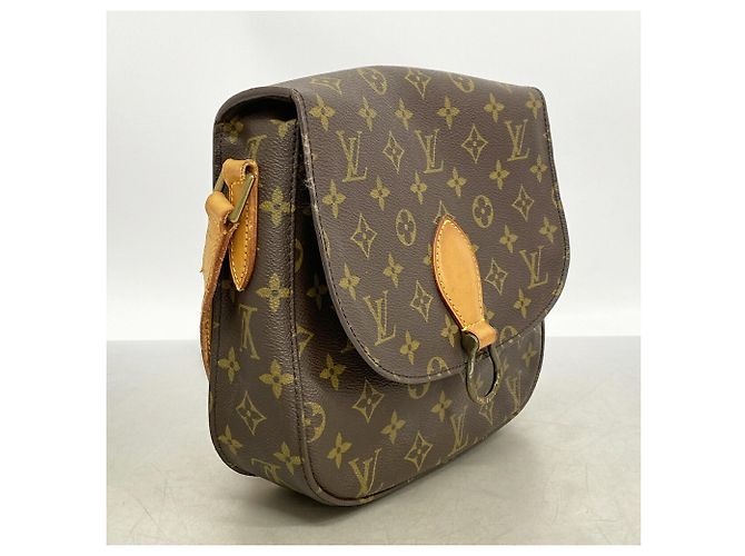 Borsa a tracolla Louis Vuitton Monogram Saint Cloud GM Marrone - vista 2