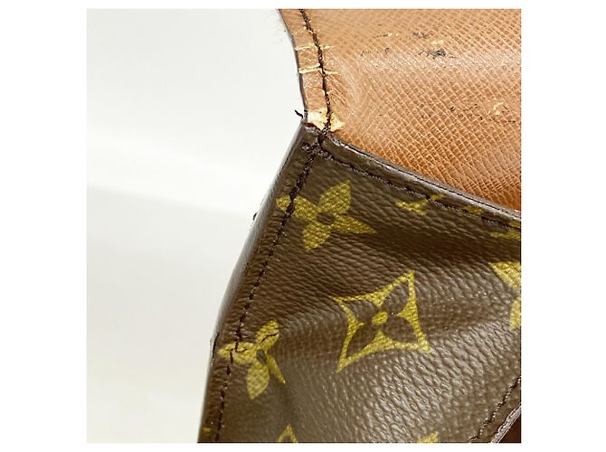 Borsa a tracolla Louis Vuitton Monogram Saint Cloud GM Marrone - vista 6