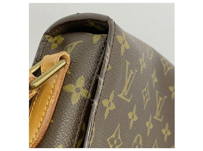 Borsa a tracolla Louis Vuitton Monogram Saint Cloud GM Marrone - vista 7
