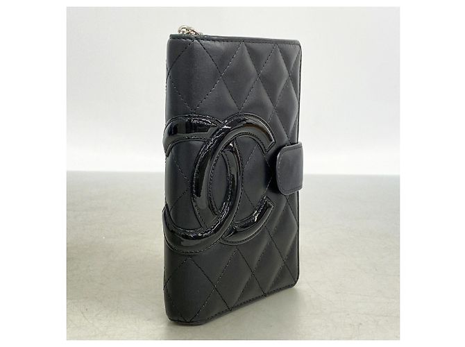 Cartera Chanel Cambon de piel de cordero en negro - vista 2