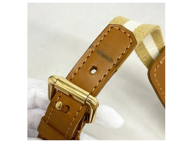 Borsa a tracolla Louis Vuitton Monogram Mini Pochette Catherine Beige - vista 8