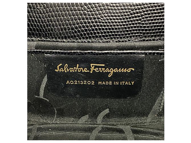Borsa a tracolla in pelle Vara Salvatore Ferragamo Nero - vista 5