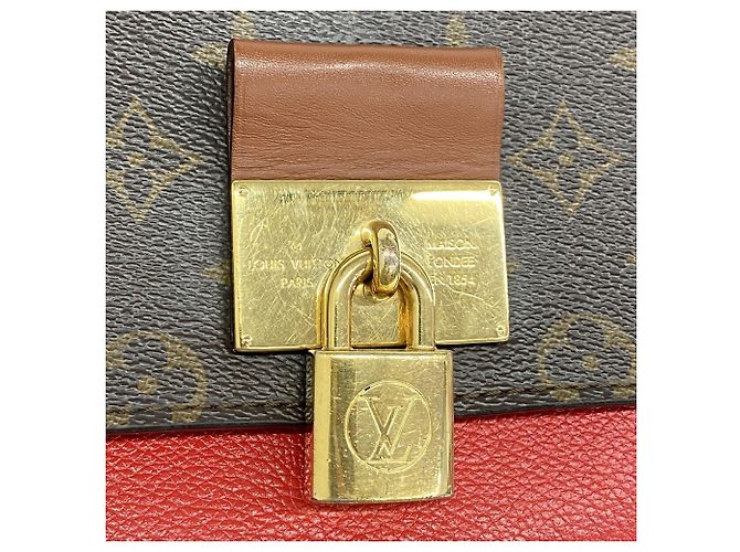Borsa Louis Vuitton Monogram Vaugirard PM Rosso - vista 12