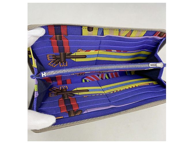 Hermès Cartera Larga Hermes Azap Gris pardo - vista 3