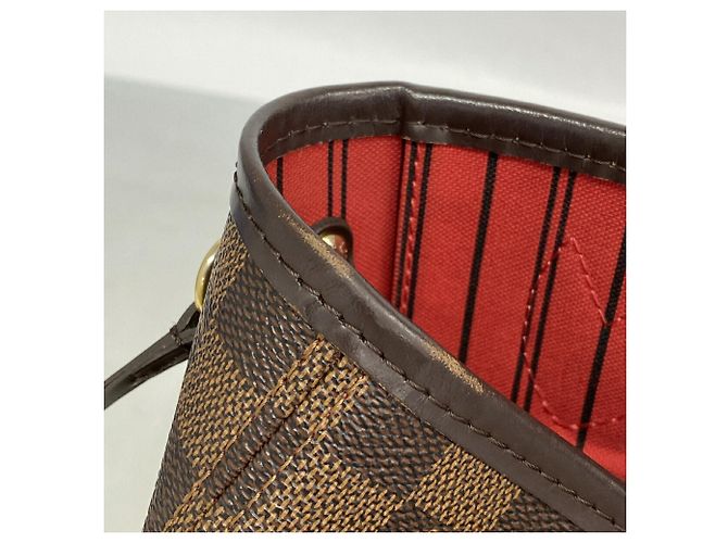 Borsa Tote Louis Vuitton Damier Neverfull PM N51109 Ebene Damier ebene - vista 6
