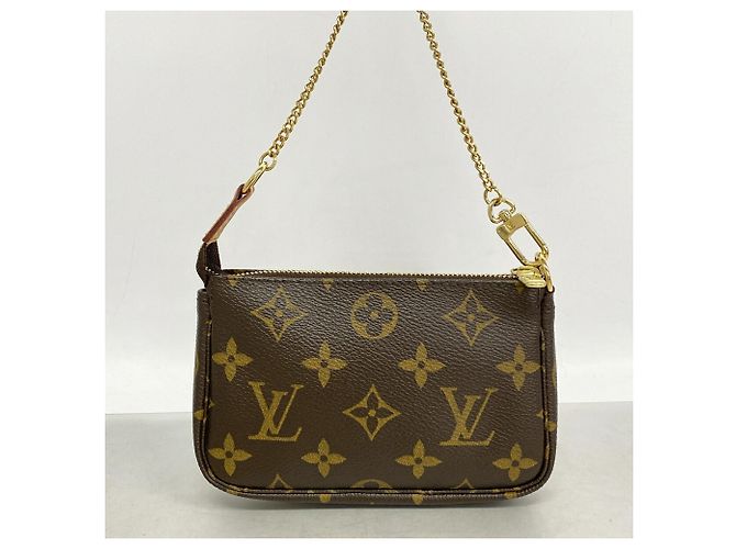 Louis Vuitton Monogram Mini Pochette Accessoires Castaño - vista 6