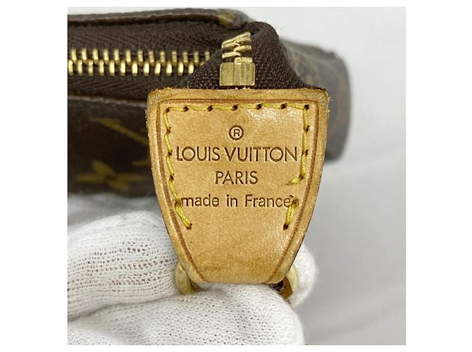 Louis Vuitton Monogram Pochette Accessoires Pouch Marrone - vista 5