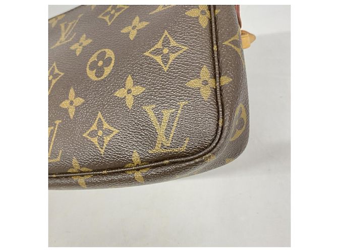 Louis Vuitton Monogram Pochette Accessoires Pouch Marrone - vista 7