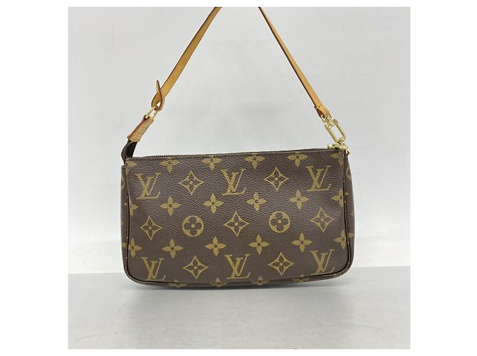 Louis Vuitton Monogram Pochette Accessoires Pouch Marrone - vista 9