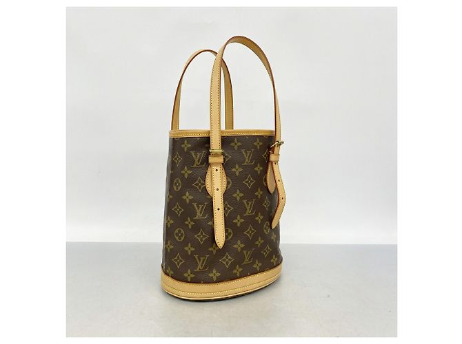 Borsa Tote Louis Vuitton Monogram Bucket PM Marrone - vista 2