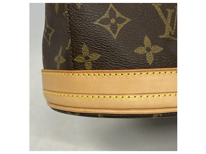 Borsa Tote Louis Vuitton Monogram Bucket PM Marrone - vista 7