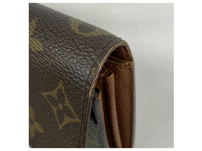 Louis Vuitton Monogram Pochette Portemonnaie Credit Long Wallet Marrone - vista 6