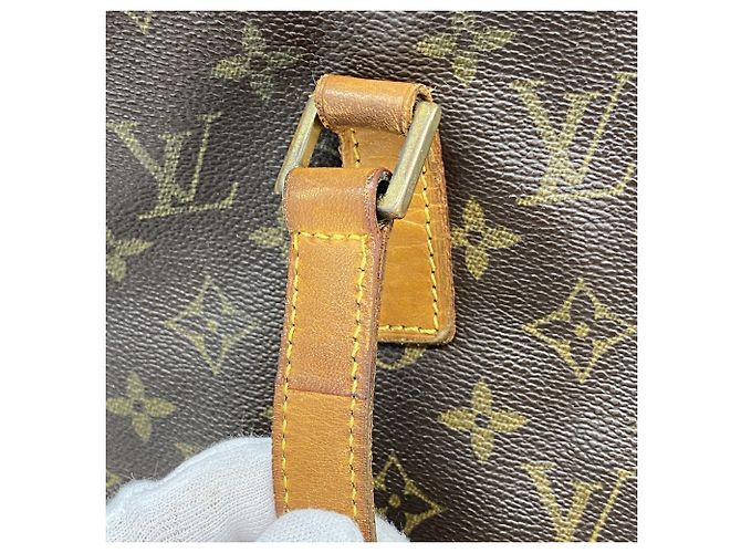 Borsa Cabas Mezzo Monogram Louis Vuitton Marrone - vista 8