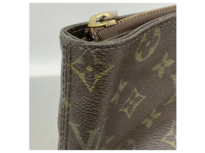 Borsa Cabas Mezzo Monogram Louis Vuitton Marrone - vista 9