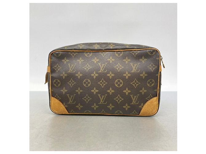 Borsa a Clutch Louis Vuitton Monogram Compiegne 28 Marrone - vista 9