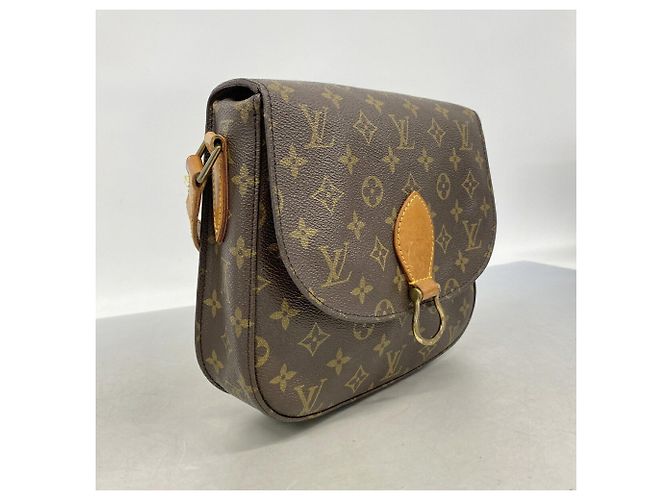 Borsa a tracolla Louis Vuitton Monogram Saint Cloud GM Marrone - vista 2