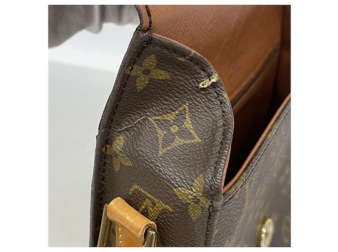 Borsa a tracolla Louis Vuitton Monogram Saint Cloud GM Marrone - vista 6