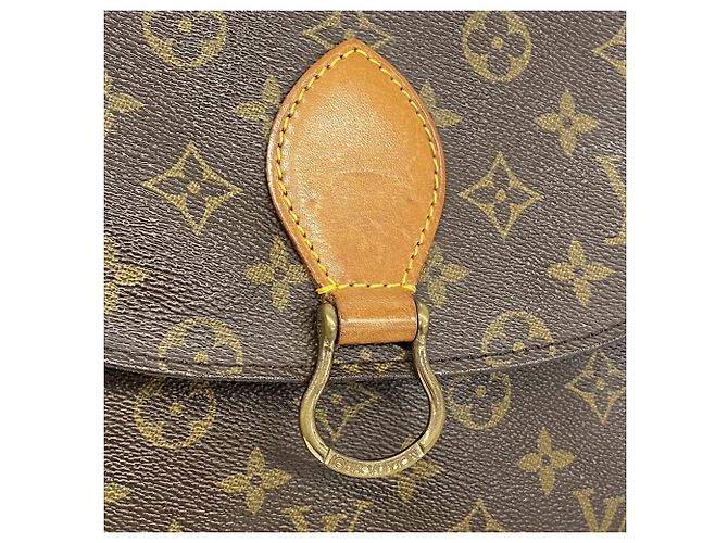 Borsa a tracolla Louis Vuitton Monogram Saint Cloud GM Marrone - vista 9