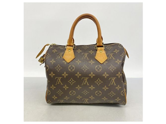 Borsa Louis Vuitton Monogram Speedy 25 Marrone - vista 10