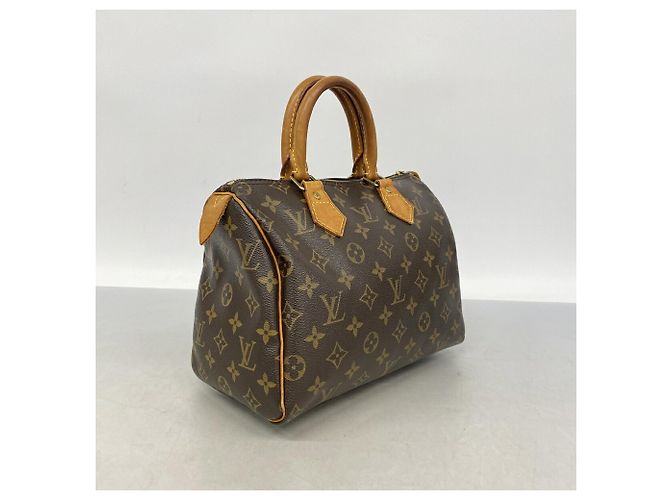 Borsa Louis Vuitton Monogram Speedy 25 Marrone - vista 2