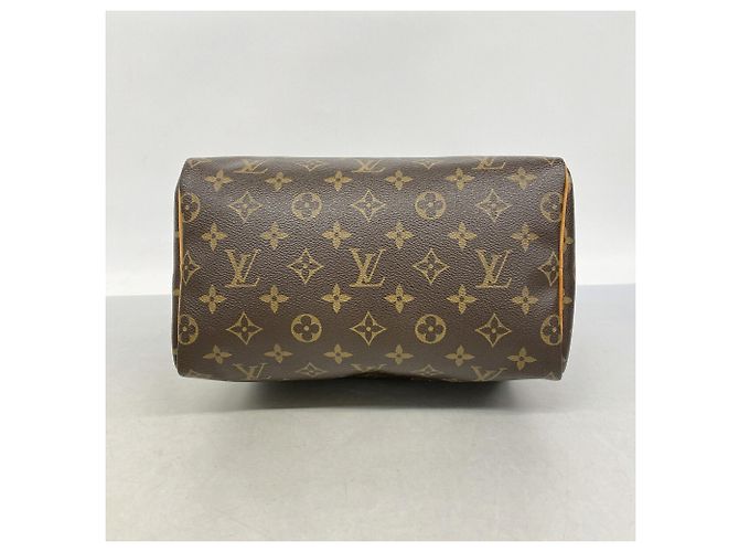 Borsa Louis Vuitton Monogram Speedy 25 Marrone - vista 3