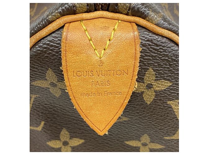 Borsa Louis Vuitton Monogram Speedy 25 Marrone - vista 5