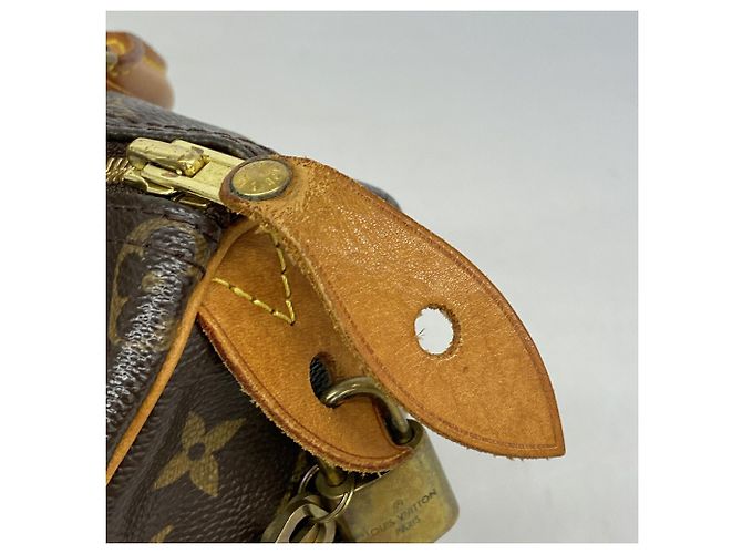 Borsa Louis Vuitton Monogram Speedy 25 Marrone - vista 7