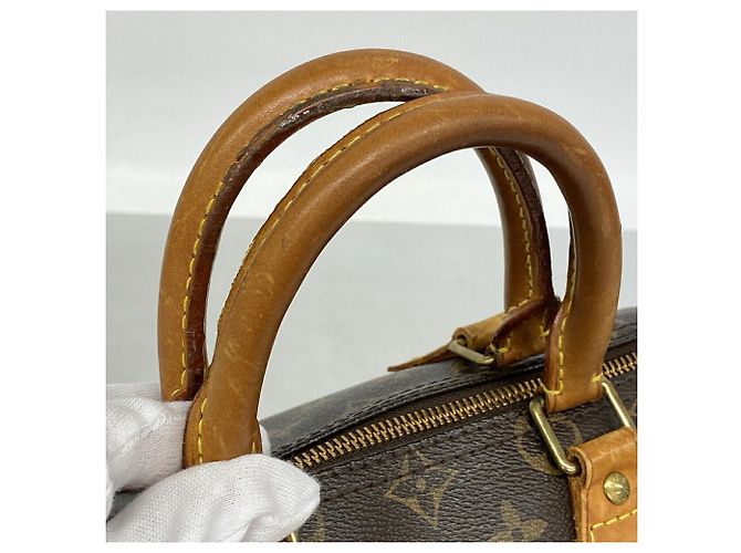 Borsa Louis Vuitton Monogram Speedy 25 Marrone - vista 8