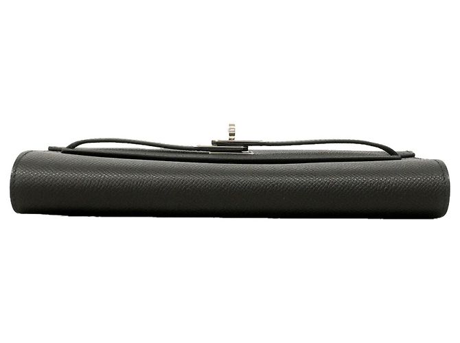 Hermès Portafoglio Hermes Kelly To Go in pelle Epsom nera Nero - vista 3