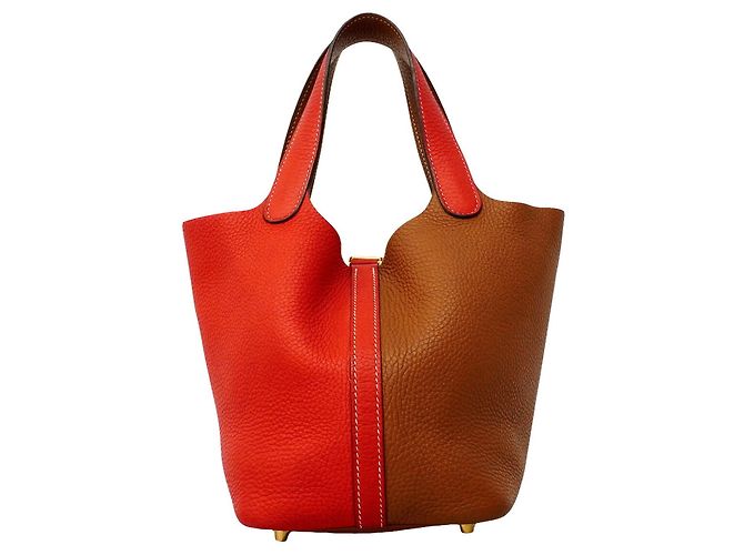Hermès Borsa Hermes Picotin Lock PM Casaque D'oro - vista 12