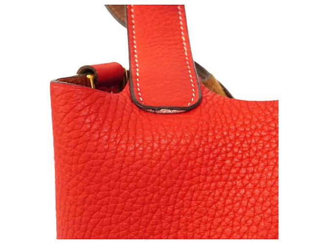 Hermès Borsa Hermes Picotin Lock PM Casaque D'oro - vista 7