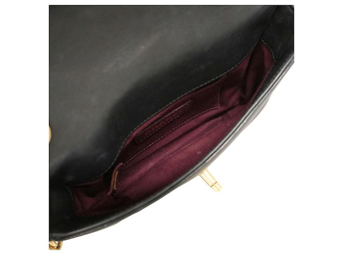 Borsa a tracolla Chanel in pelle Matelassé Nero - vista 4