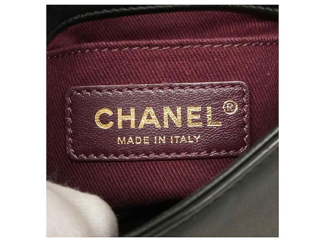 Borsa a tracolla Chanel in pelle Matelassé Nero - vista 5