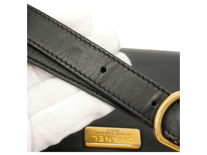Borsa a tracolla Chanel in pelle Matelassé Nero - vista 6