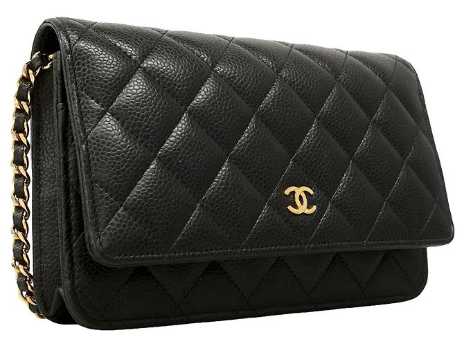 Portafoglio a spalla con catena Chanel Matelassé Nero - vista 2